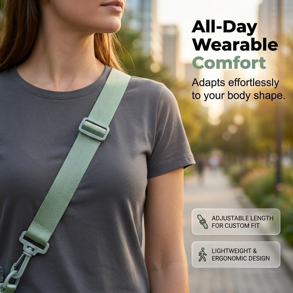 Insulated Crossbody Cup Holder Bag with Adjustable Strap - Perfect for Walking, Hiking, and Outdoor Adventures Green