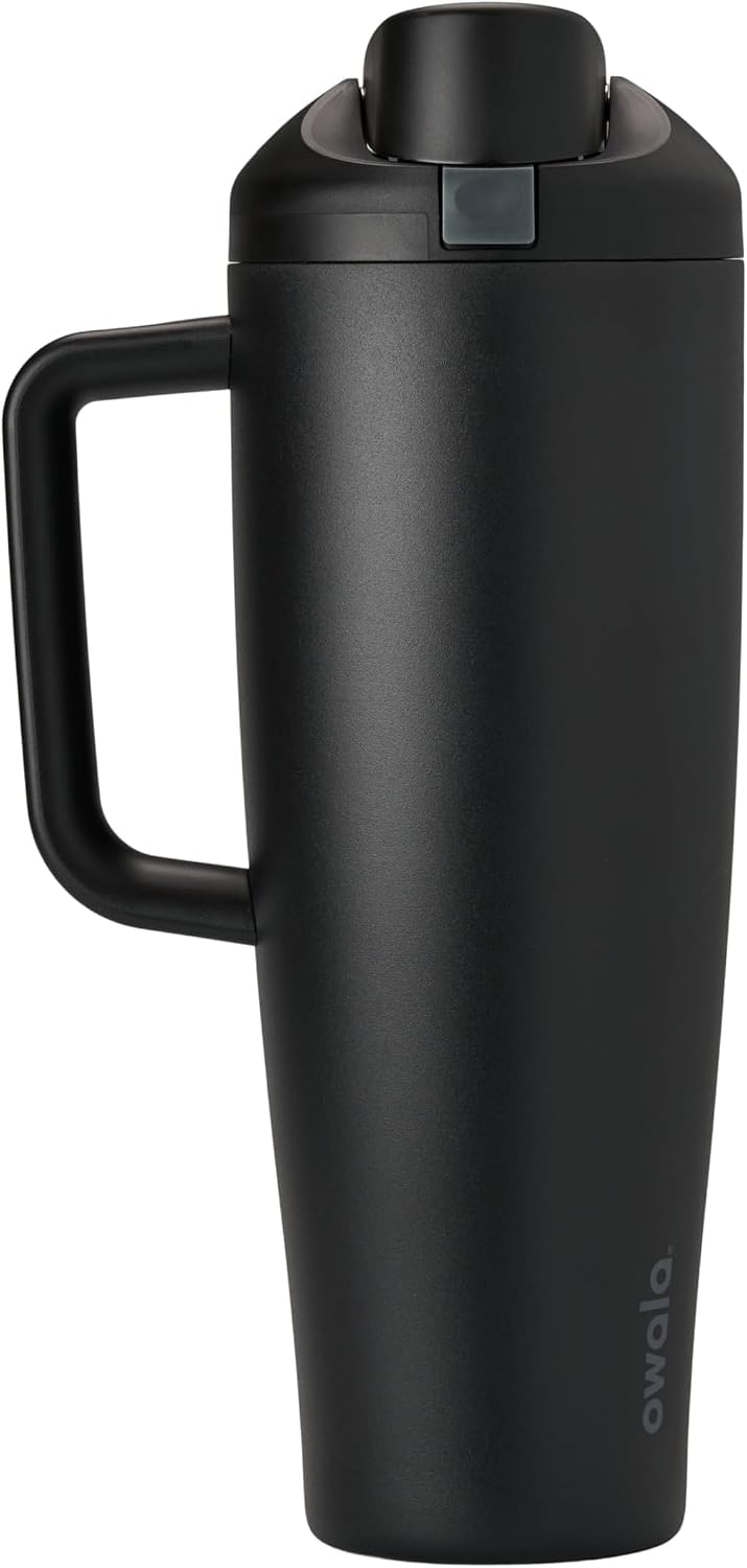 FreeSip Tumbler Stainless Steel Water Bottle 30 oz Rose Quartz