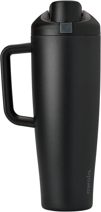 FreeSip Tumbler Stainless Steel Water Bottle 30 oz Rose Quartz