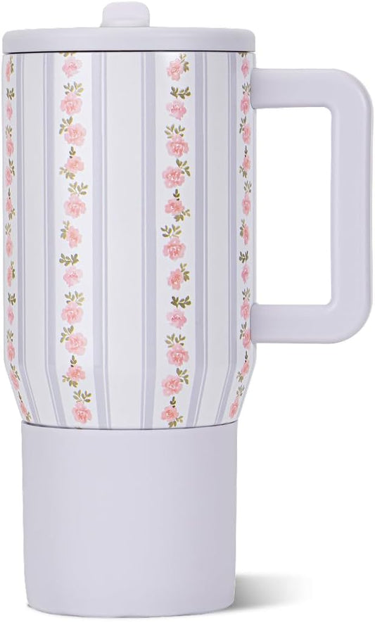 Traveler 20oz Kids Insulated Tumbler with Handle, Primrose
