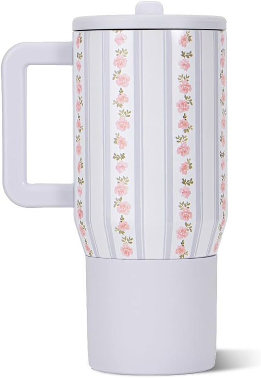 Traveler 20oz Kids Insulated Tumbler with Handle, Primrose