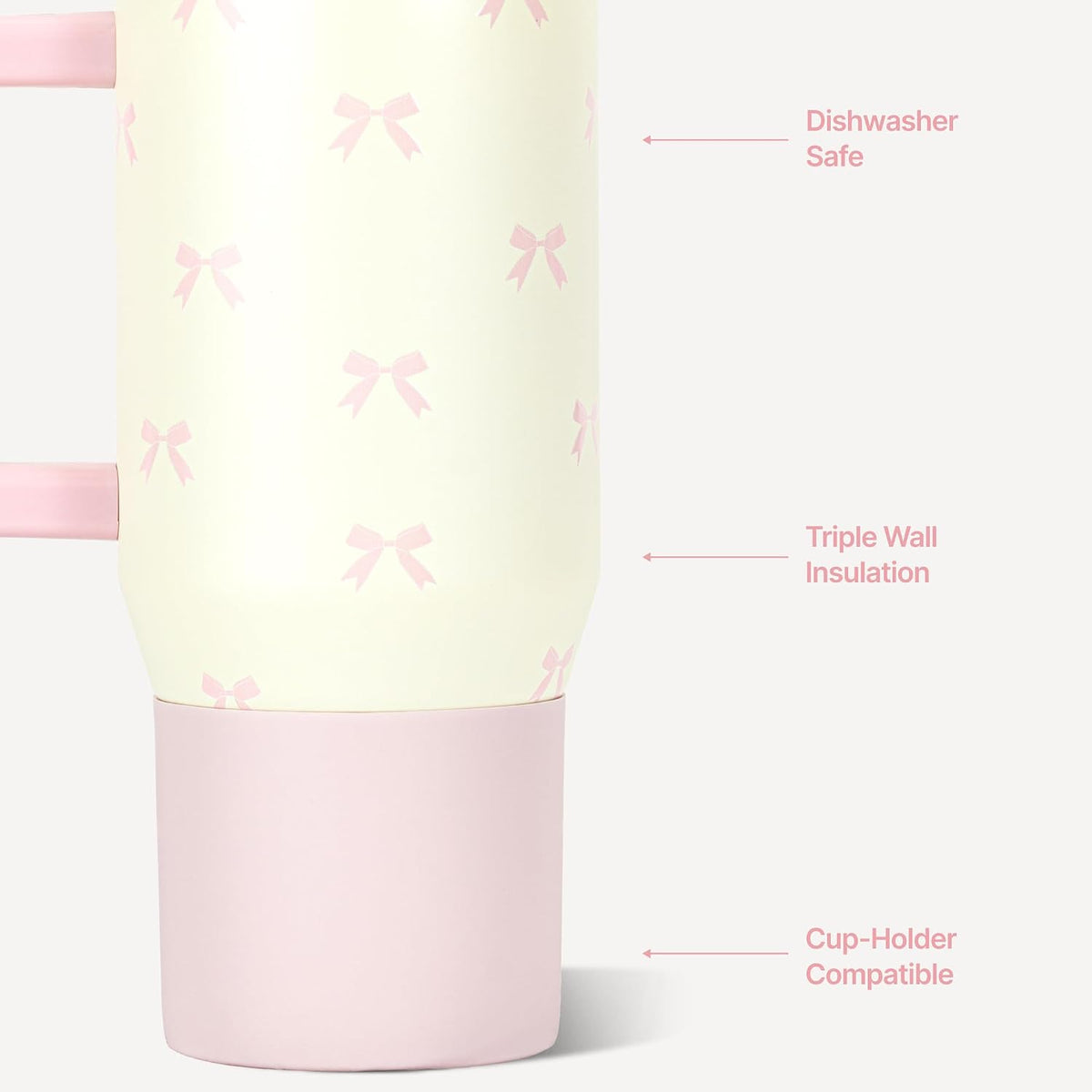 Traveler 20oz Kids Insulated Tumbler with Handle, Primrose