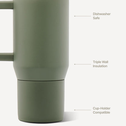 Traveler 20oz Kids Insulated Tumbler with Handle, Primrose