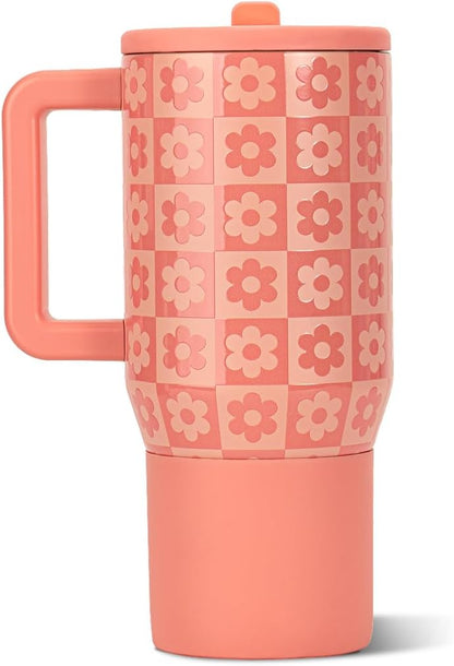 Traveler 20oz Kids Insulated Tumbler with Handle, Primrose