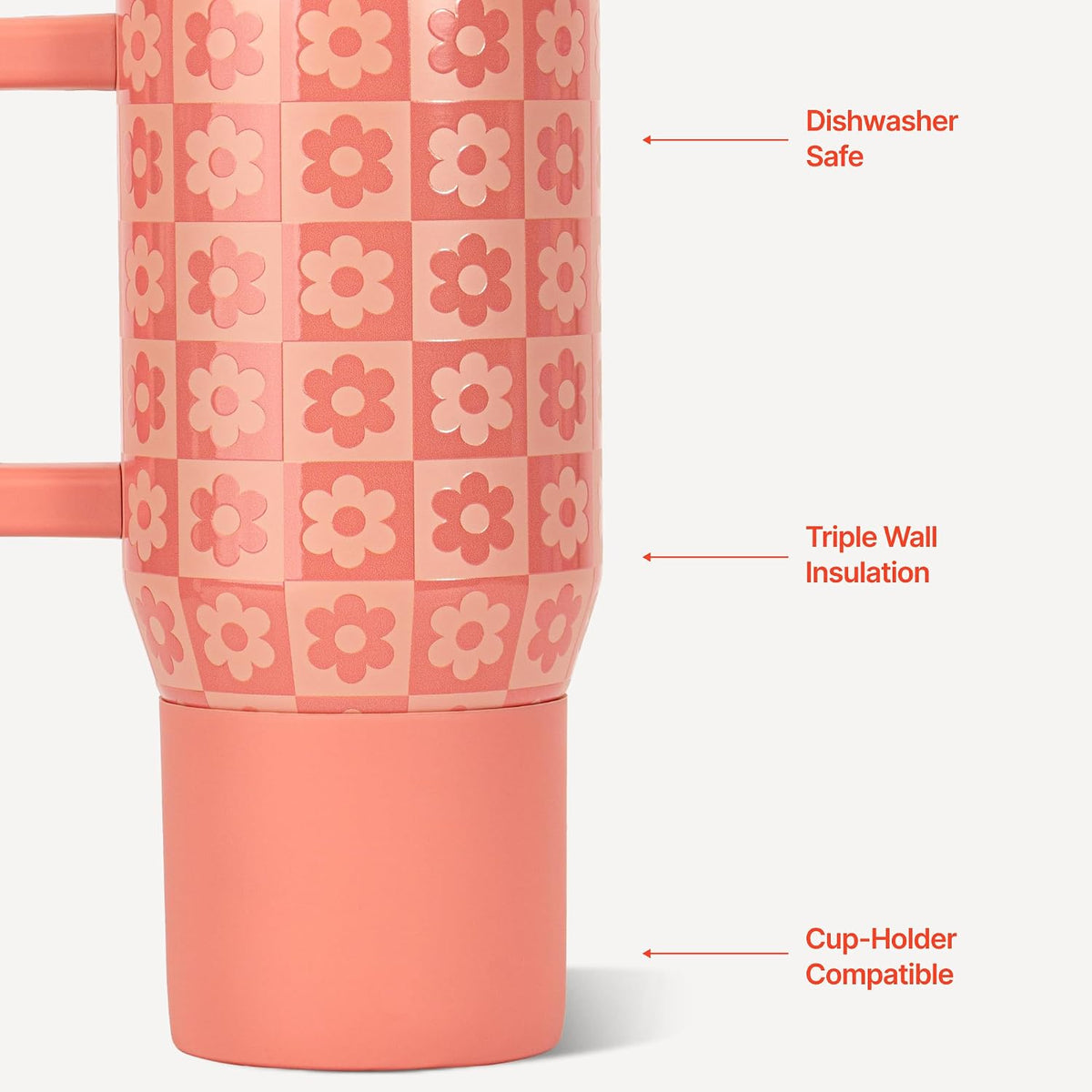 Traveler 20oz Kids Insulated Tumbler with Handle, Primrose