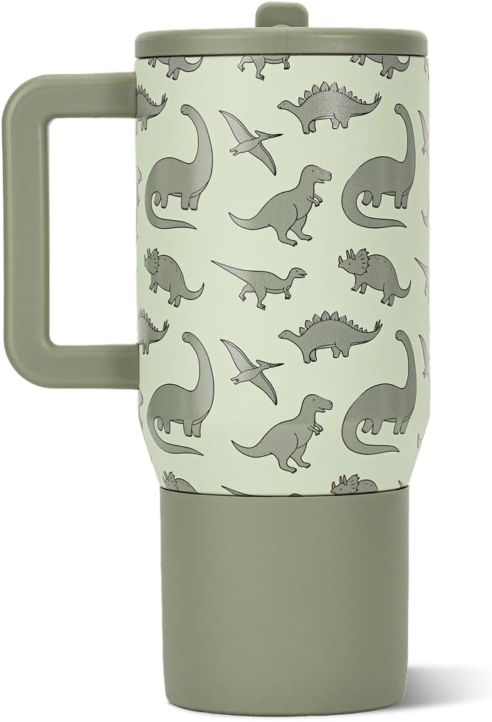 Traveler 20oz Kids Insulated Tumbler with Handle, Primrose
