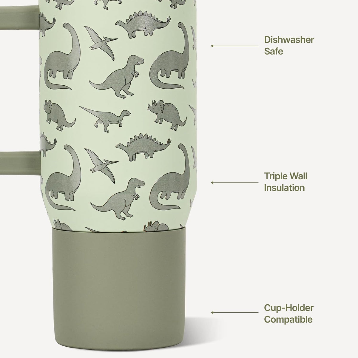 Traveler 20oz Kids Insulated Tumbler with Handle, Primrose