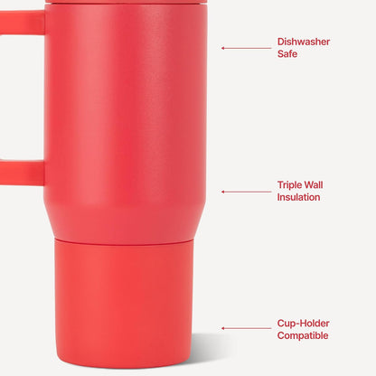 Traveler 20oz Kids Insulated Tumbler with Handle, Primrose