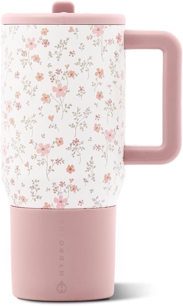 Traveler 20oz Kids Insulated Tumbler with Handle, Primrose