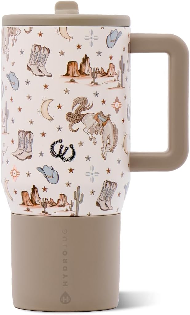 Traveler 20oz Kids Insulated Tumbler with Handle, Primrose
