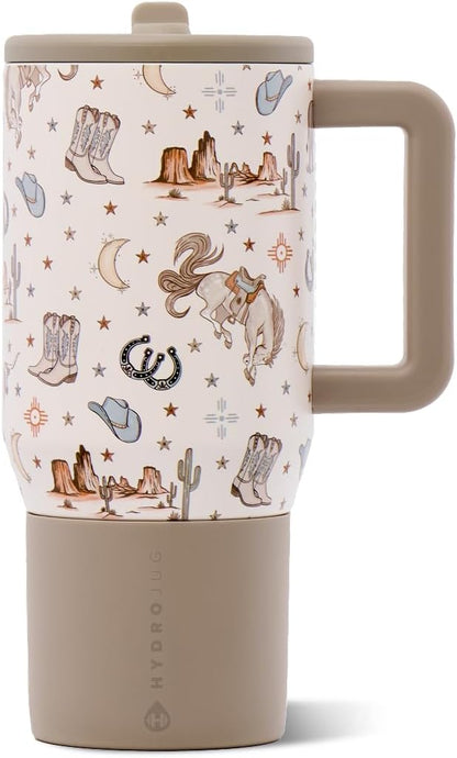 Traveler 20oz Kids Insulated Tumbler with Handle, Primrose