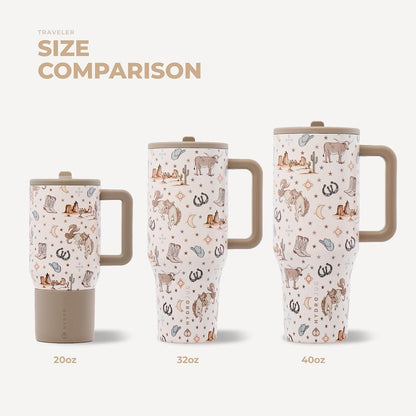 Traveler 20oz Kids Insulated Tumbler with Handle, Primrose