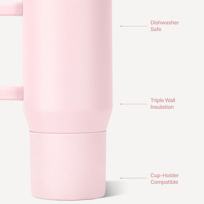 Traveler 20oz Kids Insulated Tumbler with Handle, Primrose