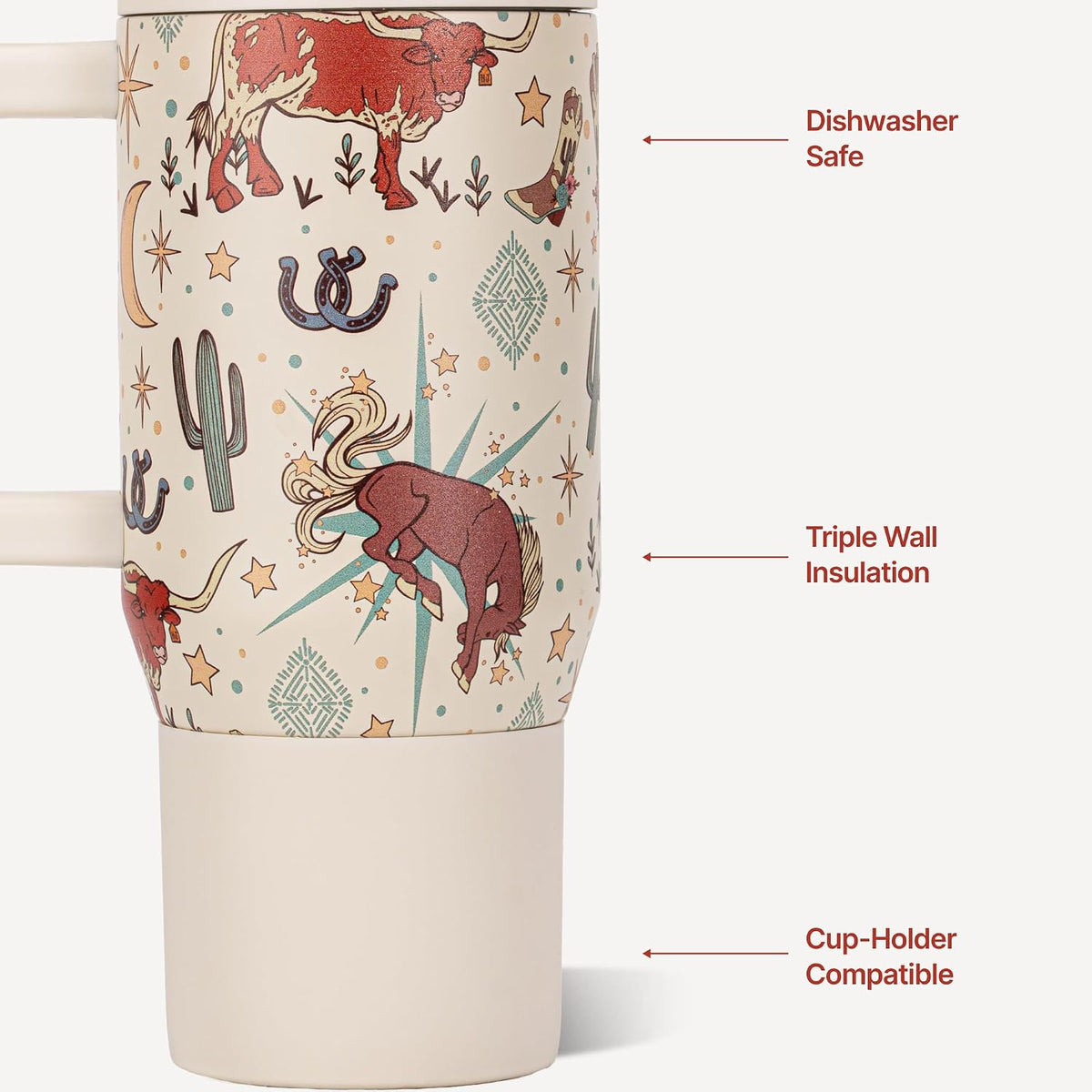 Traveler 20oz Kids Insulated Tumbler with Handle, Primrose