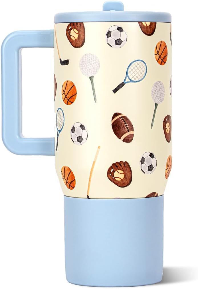Traveler 20oz Kids Insulated Tumbler with Handle, Primrose