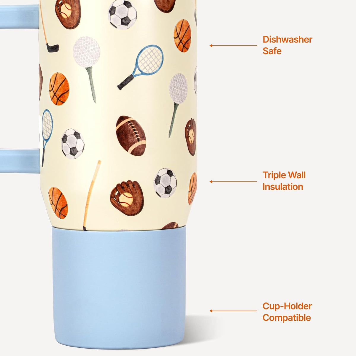 Traveler 20oz Kids Insulated Tumbler with Handle, Primrose