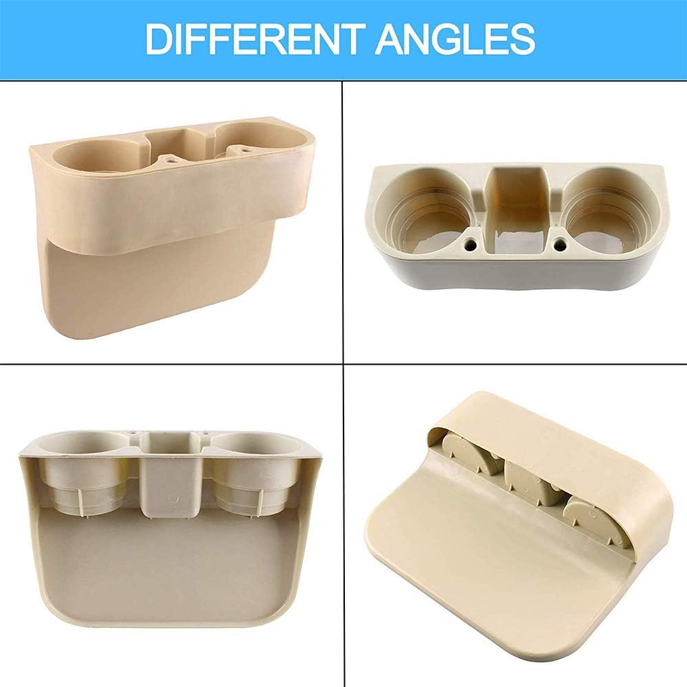 Cup Holder Portable Multifunction Vehicle Seat Cup Cell Phone Drinks Holder Box Car Interior Organizer (Black)