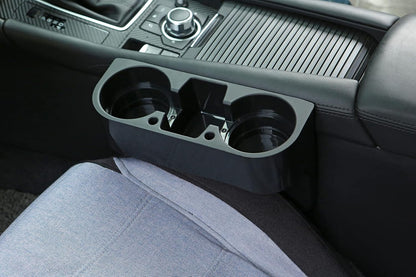 Cup Holder Portable Multifunction Vehicle Seat Cup Cell Phone Drinks Holder Box Car Interior Organizer (Black)