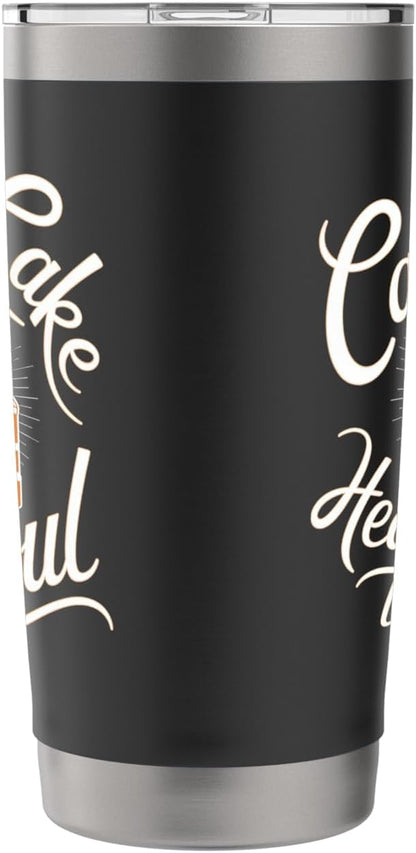 Carrot Cake: Carrot Cake Heals The Soul Stainless Steel Insulated Tumbler