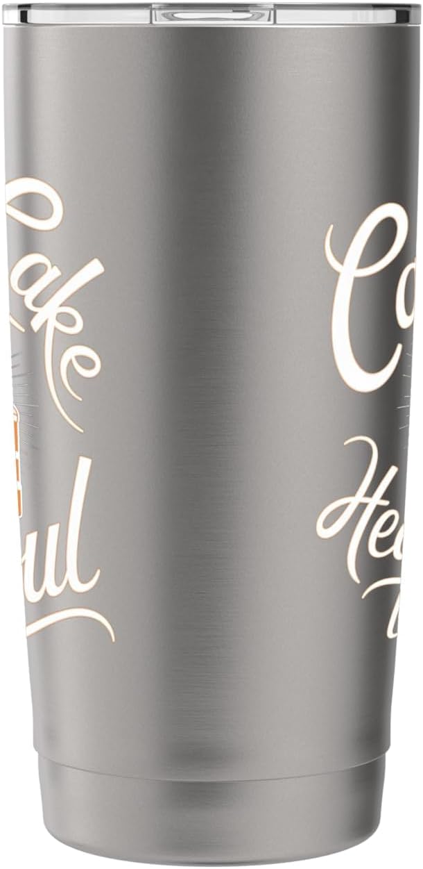 Carrot Cake: Carrot Cake Heals The Soul Stainless Steel Insulated Tumbler
