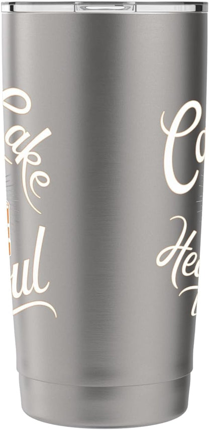 Carrot Cake: Carrot Cake Heals The Soul Stainless Steel Insulated Tumbler