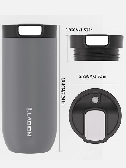 17 oz Insulated Coffee Tumbler, Stainless Steel Travel Coffee Mug