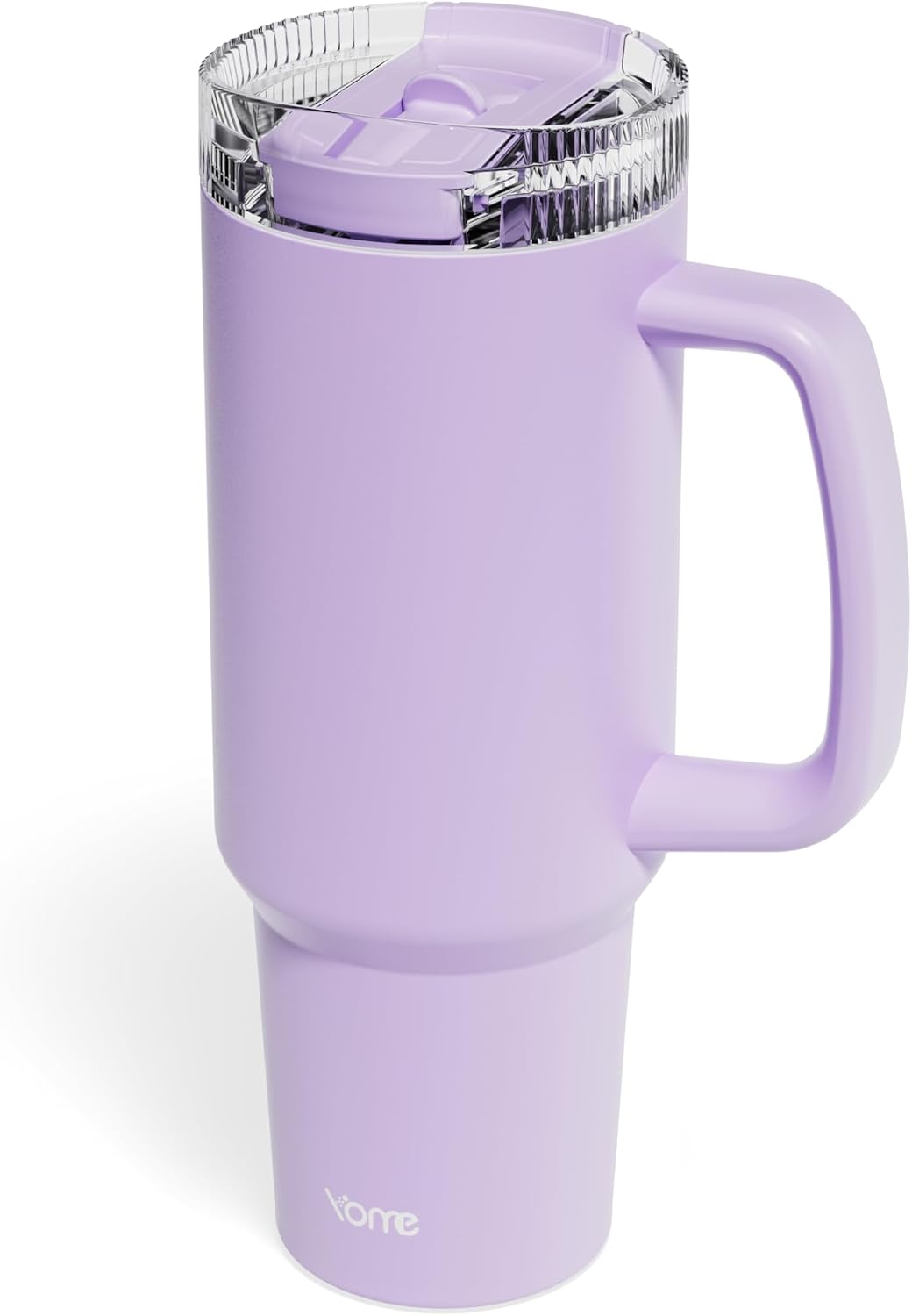 YOME 40oz Bow Cherry Tumbler Handle and Flip Straw | Stainless Steel Insulated Cute Water Bottle | Keeps Drinks Cold | Dishwasher Safe | Cupholder Friendly | Gift Gym Travel Yoga - Colors B