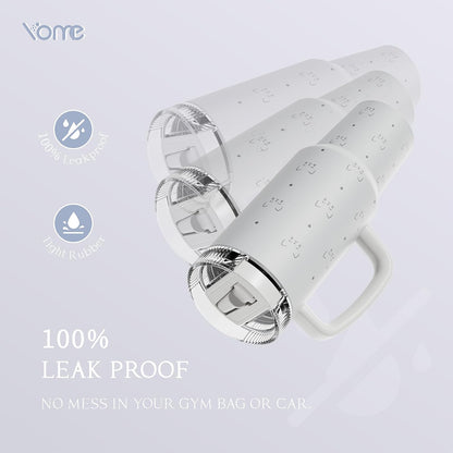 YOME 40oz Bow Cherry Tumbler Handle and Flip Straw | Stainless Steel Insulated Cute Water Bottle | Keeps Drinks Cold | Dishwasher Safe | Cupholder Friendly | Gift Gym Travel Yoga - Colors B