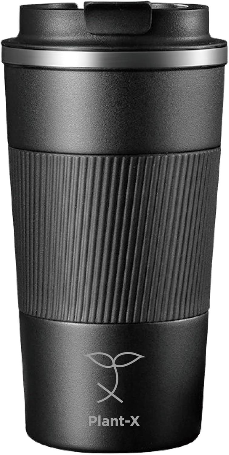 Premium Stainless Steel Travel Mug - 510 mL Leak-Proof, Insulated Coffee Cup, Durable & Portable Design (Black)