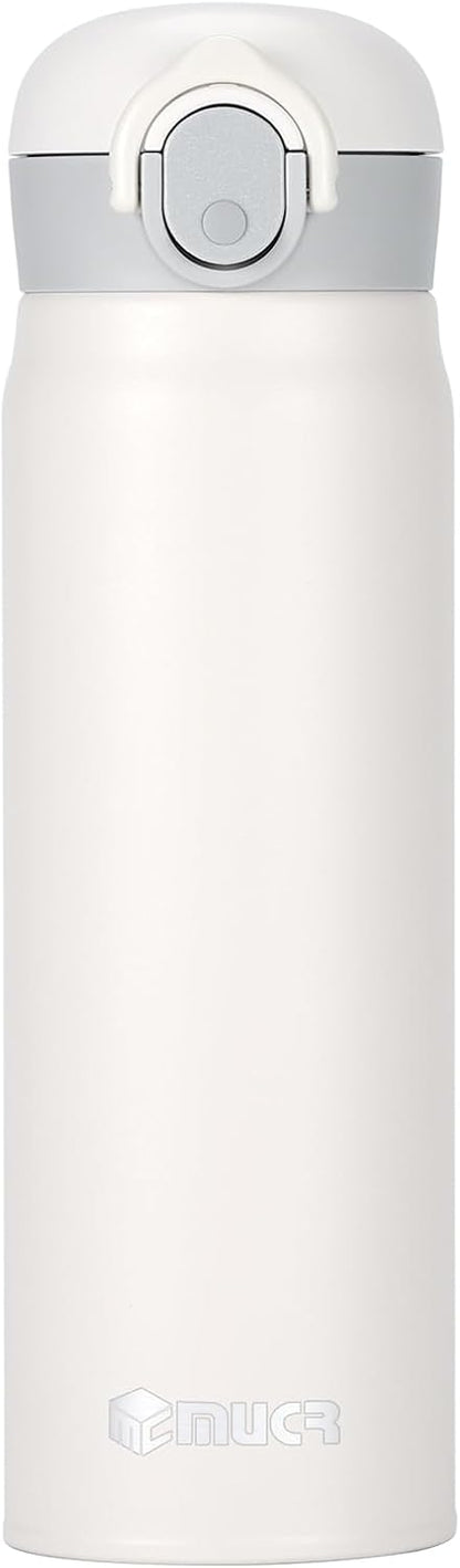 17oz BPA-Free Flip Lid Water Bottle, Cup Holder Compatible, Black