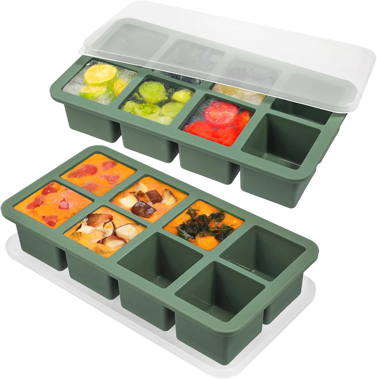 Silicone Ice Cube Trays for Water Bottles Ice Cube Mold 12 Cavity, Easy Release Long Ice Cube Sticks For Bottled Beverage, Soda, Sport Drinks, Burritos Egg, Pack of 3