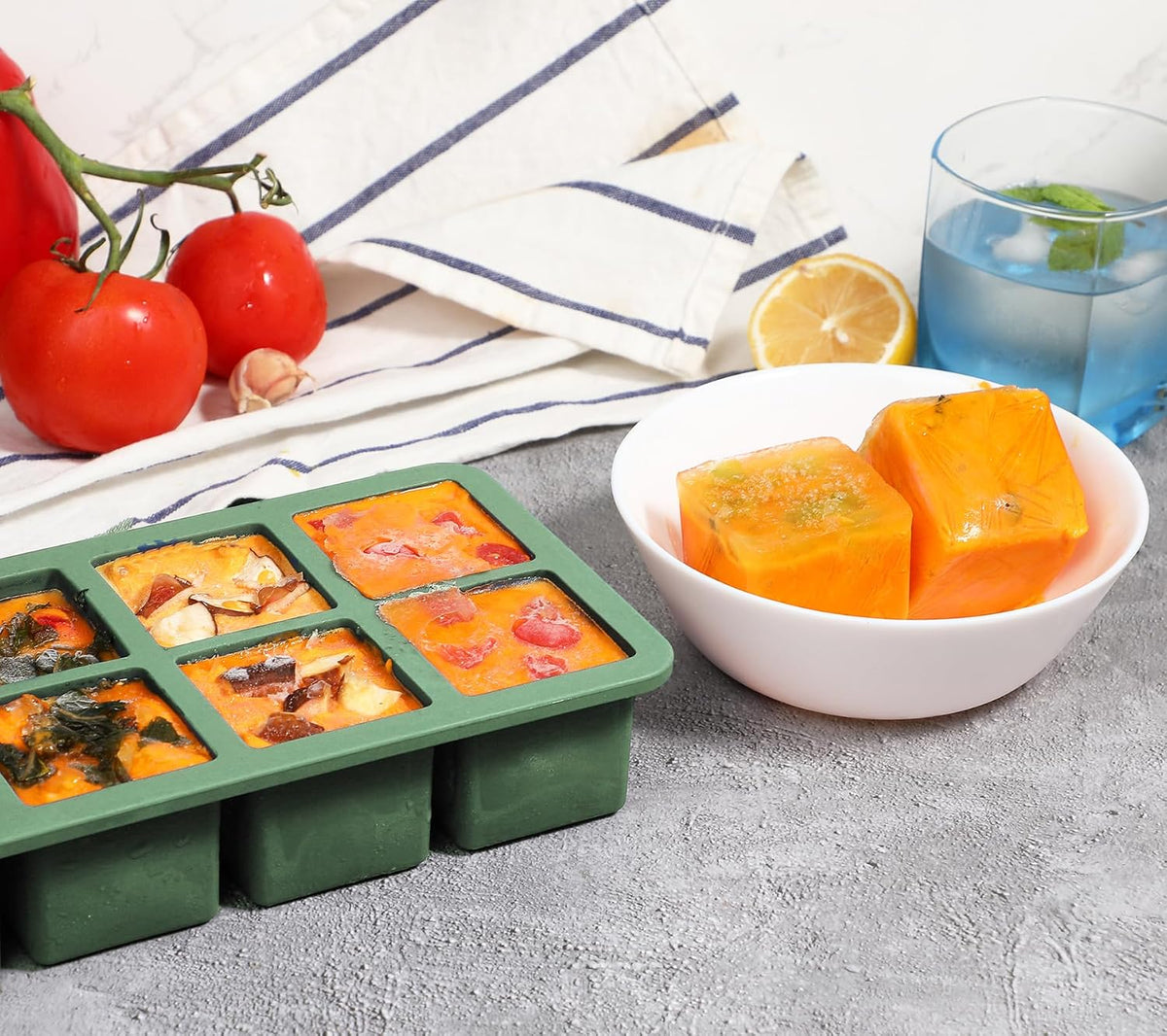 Silicone Ice Cube Trays for Water Bottles Ice Cube Mold 12 Cavity, Easy Release Long Ice Cube Sticks For Bottled Beverage, Soda, Sport Drinks, Burritos Egg, Pack of 3