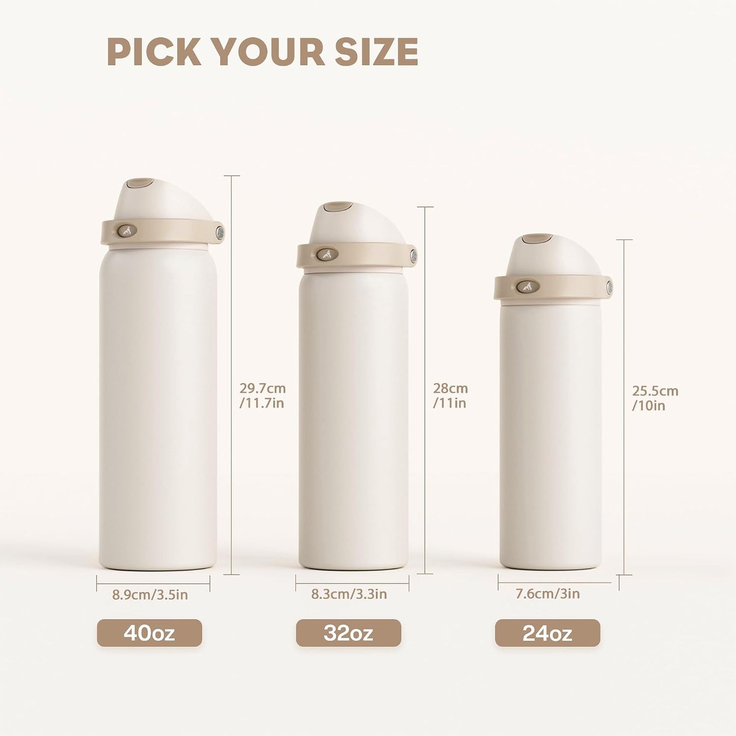 24 oz Stainless Steel Water Bottle: 2-in-1 Push-Button Spout & Quick-Flip Straw, Leakproof, Cold 24Hrs, Fits Car Cup Holder, Insulated Vacuum Flask for Sports, Trip, School Gift (Storm Hammer) - Colors A