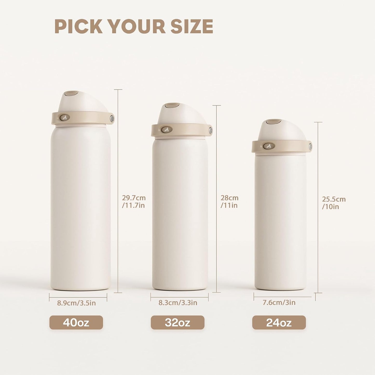 24 oz Stainless Steel Water Bottle: 2-in-1 Push-Button Spout & Quick-Flip Straw, Leakproof, Cold 24Hrs, Fits Car Cup Holder, Insulated Vacuum Flask for Sports, Trip, School Gift (Storm Hammer) - Colors A