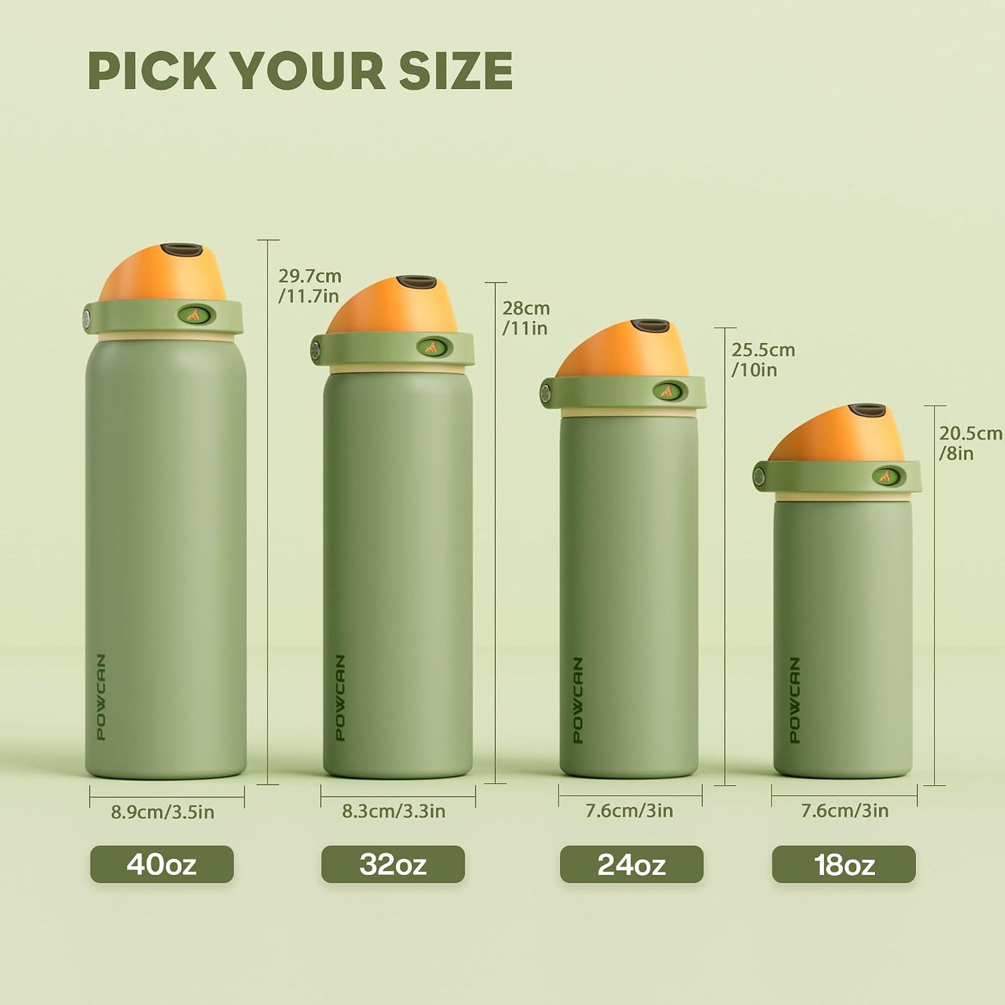 24 oz Stainless Steel Water Bottle: 2-in-1 Push-Button Spout & Quick-Flip Straw, Leakproof, Cold 24Hrs, Fits Car Cup Holder, Insulated Vacuum Flask for Sports, Trip, School Gift (Storm Hammer) - Colors A