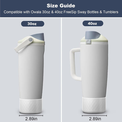 Silicone Boot for Owala 30oz & 40oz FreeSip Sway Bottles & Tumblers, Anti-Slip, Scratch-Resistant, Stability Enhancer, Protective Sleeve Accessories