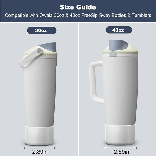 Silicone Boot for Owala 30oz & 40oz FreeSip Sway Bottles & Tumblers, Anti-Slip, Scratch-Resistant, Stability Enhancer, Protective Sleeve Accessories