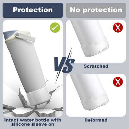 Silicone Boot for Owala 30oz & 40oz FreeSip Sway Bottles & Tumblers, Anti-Slip, Scratch-Resistant, Stability Enhancer, Protective Sleeve Accessories