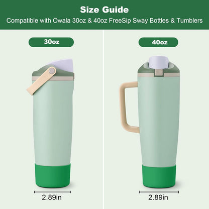 Silicone Boot for Owala 30oz & 40oz FreeSip Sway Bottles & Tumblers, Anti-Slip, Scratch-Resistant, Stability Enhancer, Protective Sleeve Accessories