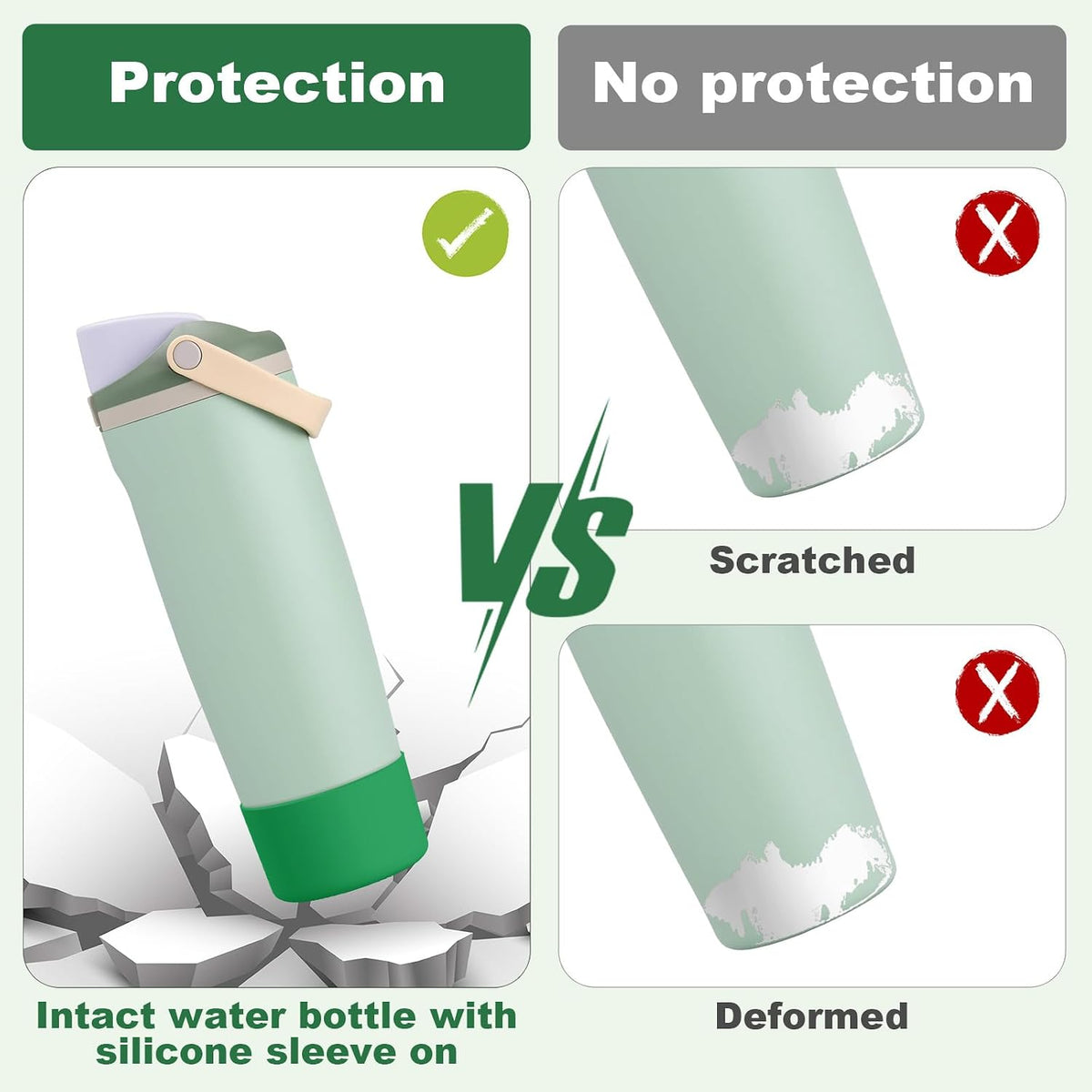 Silicone Boot for Owala 30oz & 40oz FreeSip Sway Bottles & Tumblers, Anti-Slip, Scratch-Resistant, Stability Enhancer, Protective Sleeve Accessories