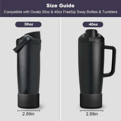 Silicone Boot for Owala 30oz & 40oz FreeSip Sway Bottles & Tumblers, Anti-Slip, Scratch-Resistant, Stability Enhancer, Protective Sleeve Accessories