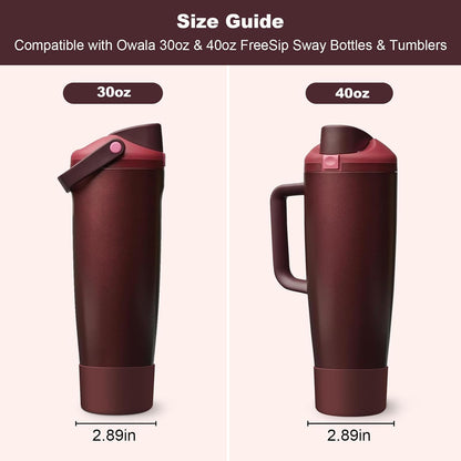 Silicone Boot for Owala 30oz & 40oz FreeSip Sway Bottles & Tumblers, Anti-Slip, Scratch-Resistant, Stability Enhancer, Protective Sleeve Accessories