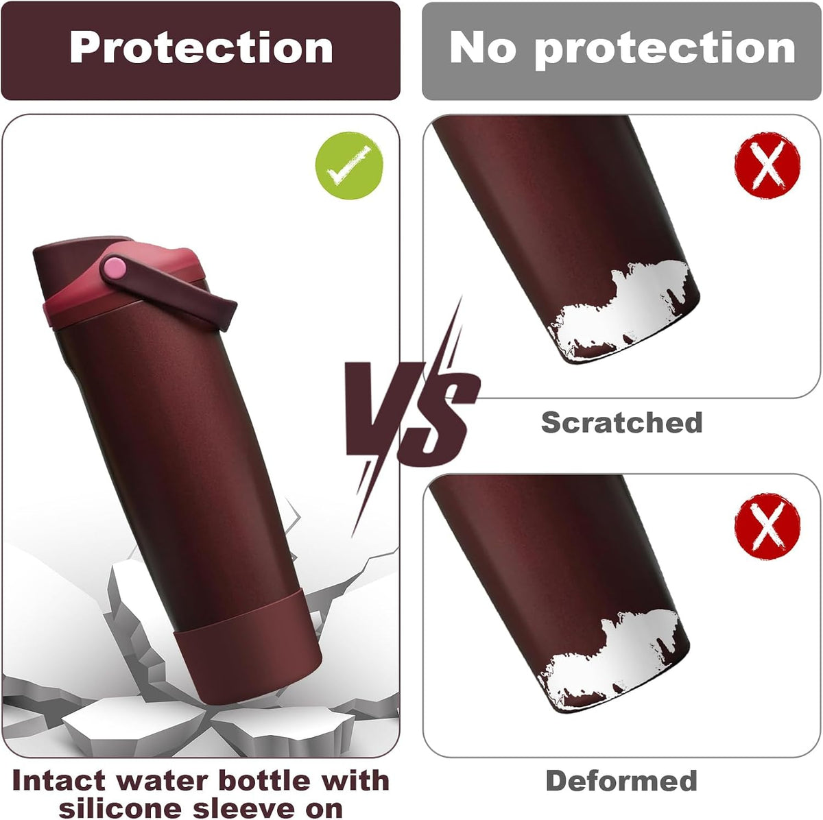 Silicone Boot for Owala 30oz & 40oz FreeSip Sway Bottles & Tumblers, Anti-Slip, Scratch-Resistant, Stability Enhancer, Protective Sleeve Accessories