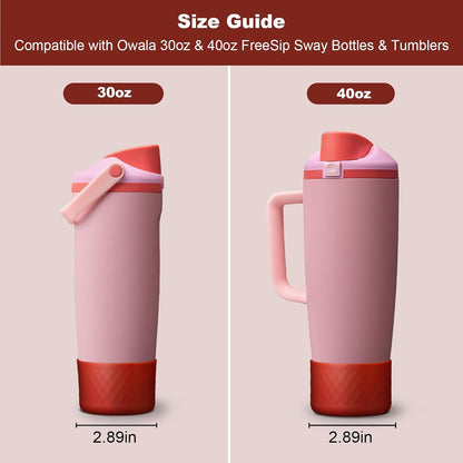 Silicone Boot for Owala 30oz & 40oz FreeSip Sway Bottles & Tumblers, Anti-Slip, Scratch-Resistant, Stability Enhancer, Protective Sleeve Accessories