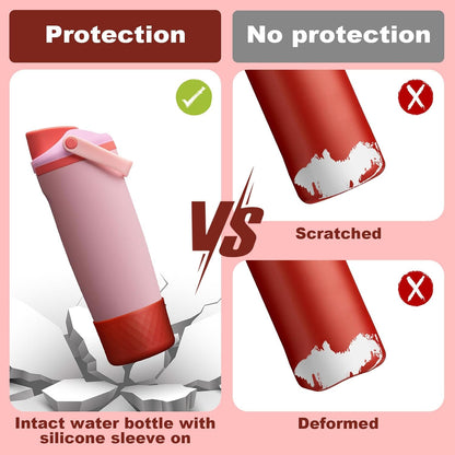 Silicone Boot for Owala 30oz & 40oz FreeSip Sway Bottles & Tumblers, Anti-Slip, Scratch-Resistant, Stability Enhancer, Protective Sleeve Accessories