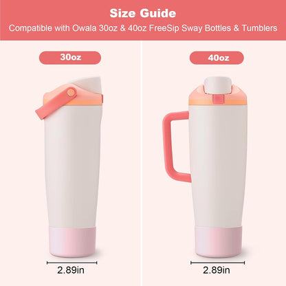 Silicone Boot for Owala 30oz & 40oz FreeSip Sway Bottles & Tumblers, Anti-Slip, Scratch-Resistant, Stability Enhancer, Protective Sleeve Accessories