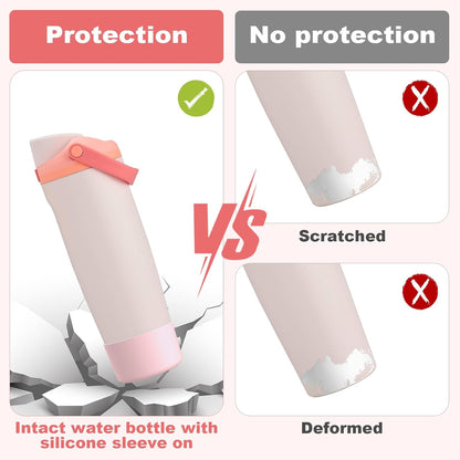 Silicone Boot for Owala 30oz & 40oz FreeSip Sway Bottles & Tumblers, Anti-Slip, Scratch-Resistant, Stability Enhancer, Protective Sleeve Accessories