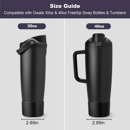 Silicone Boot for Owala 30oz & 40oz FreeSip Sway Bottles & Tumblers, Anti-Slip, Scratch-Resistant, Stability Enhancer, Protective Sleeve Accessories