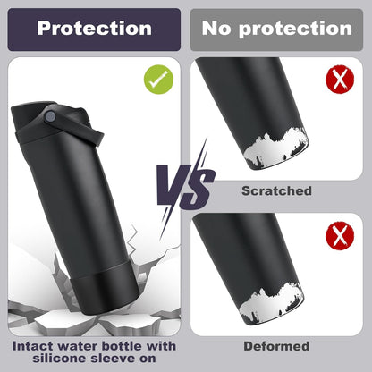 Silicone Boot for Owala 30oz & 40oz FreeSip Sway Bottles & Tumblers, Anti-Slip, Scratch-Resistant, Stability Enhancer, Protective Sleeve Accessories