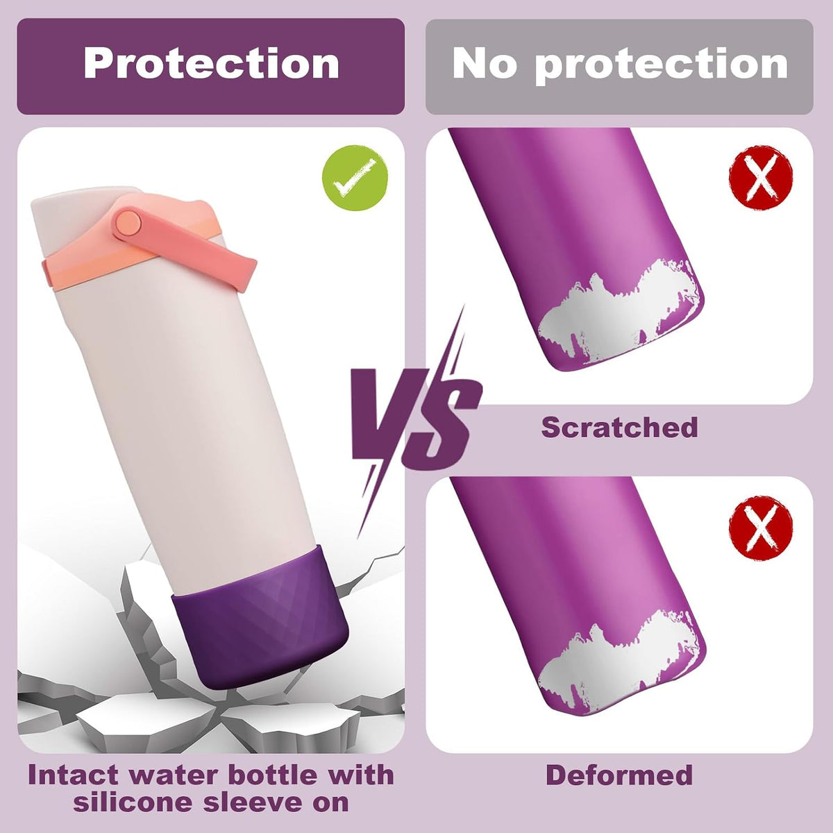 Silicone Boot for Owala 30oz & 40oz FreeSip Sway Bottles & Tumblers, Anti-Slip, Scratch-Resistant, Stability Enhancer, Protective Sleeve Accessories